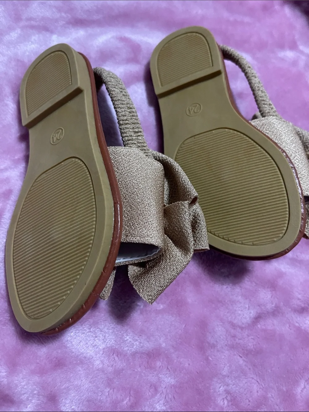 Toddler Girls Fabric Big Bow Slingback Sandals